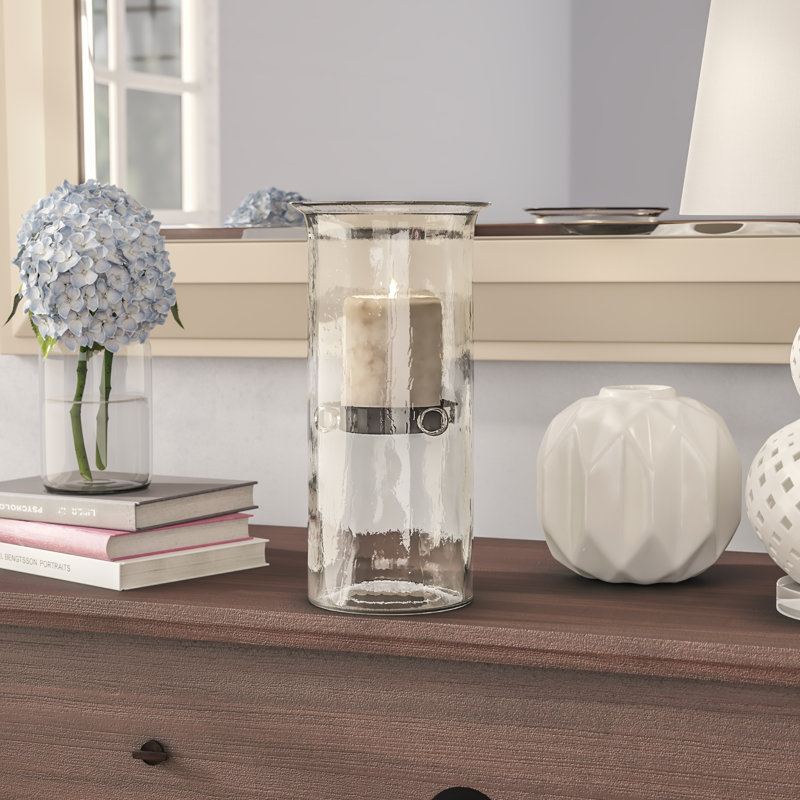 Mini Glass/Metal Hurricane & Reviews Birch Lane